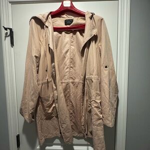 Love Tree Beige Hooded Utility Jacket